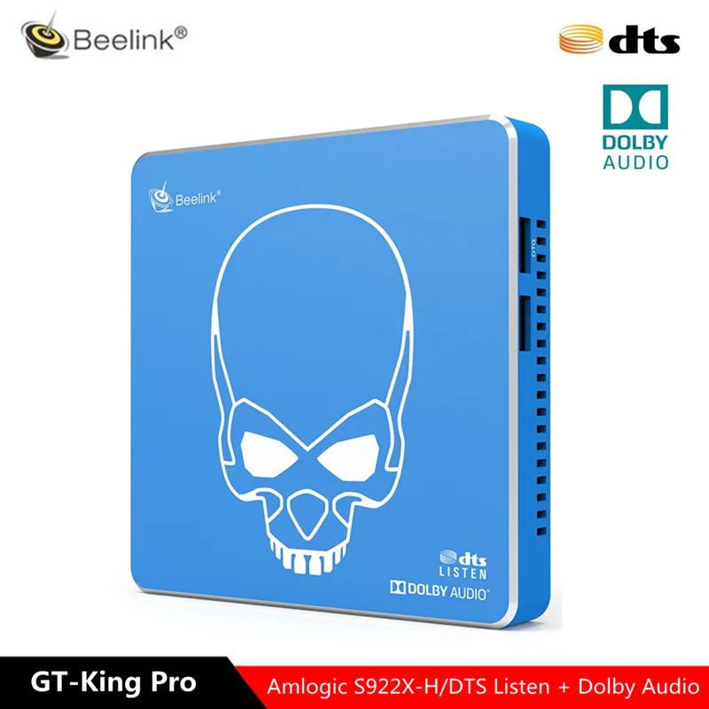 Kaufen Beelink GT König Pro TV BOX Hallo fi Verlustfreie Sound 4K Mit Dolby Audio Dts Hören Amlogic S922X H 4GB 64GB Android9.0 Stimme Fernbedienung