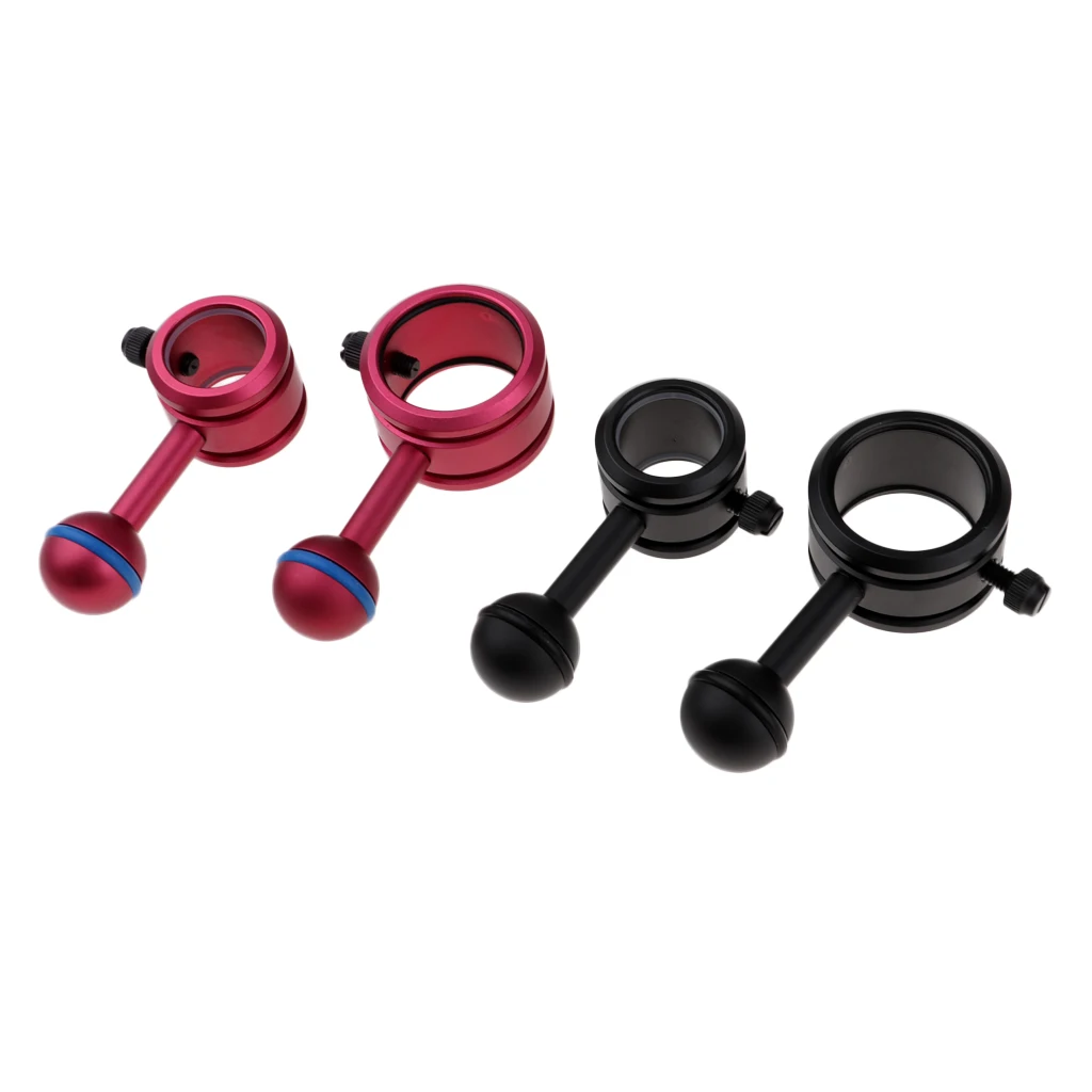 수중 손전등용 다이빙 볼 암, 라이트 마운트 홀더 클립, 토치 스탠드, 볼 조인트 브래킷