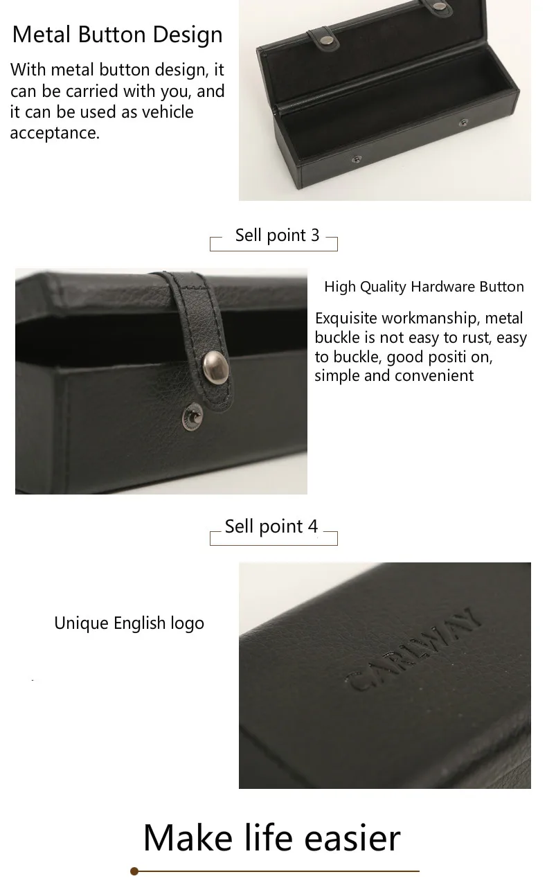 Retro Vintage PU Pencil Case Simple Pen Stationery Storage Box Holder Organizer Container School Office Drive