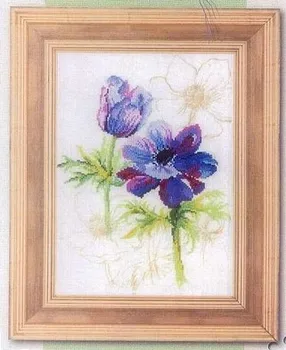 

Bobo Cross Stitch Sets For Embroidery Kits High Quality Fabric DMC Cotton Thread DIY 14CT 16CT 18CT La 3485 Purple flowers