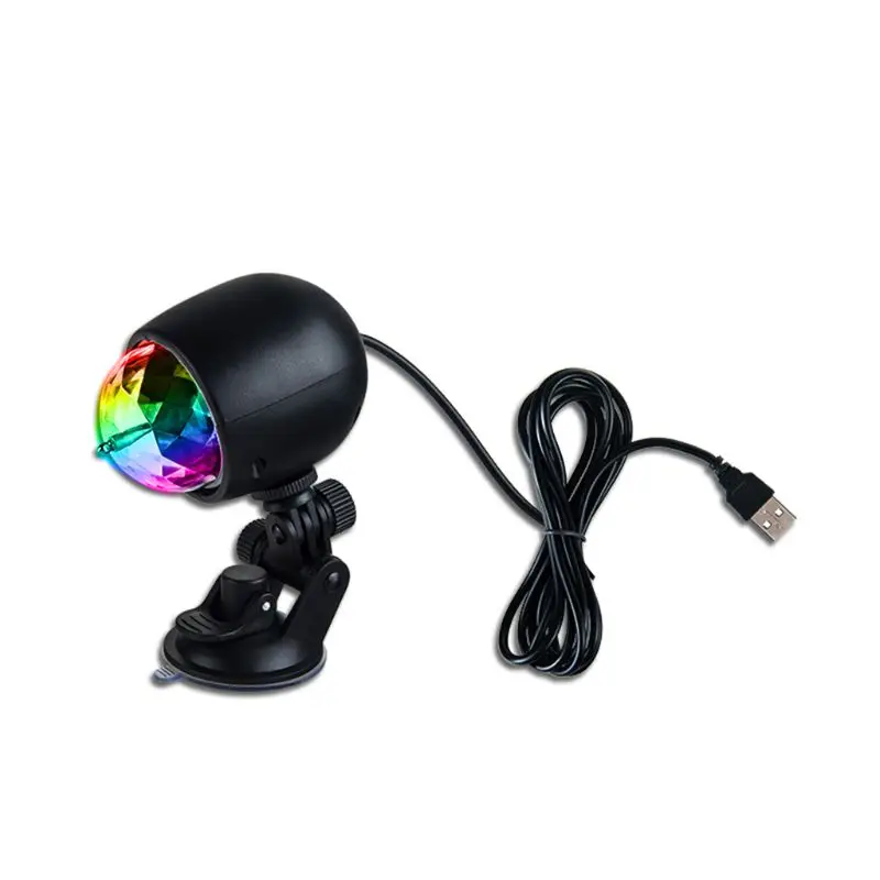 1 шт. Авто диско DJ сценический светильник ing светодиодный RGB Хрустальный Шар Лампа светильник шар лазерный проектор лампа вечерние лампы для автомобиля