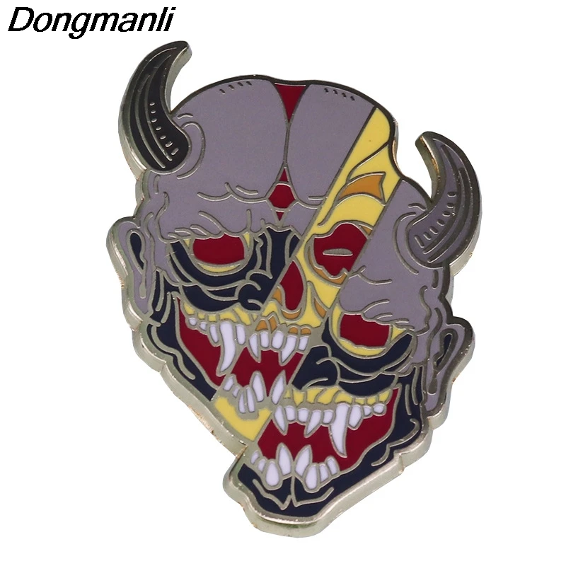 P5619 Dongmanli террор Япония эмаль булавки броши для женщин и мужчин рюкзак сумки