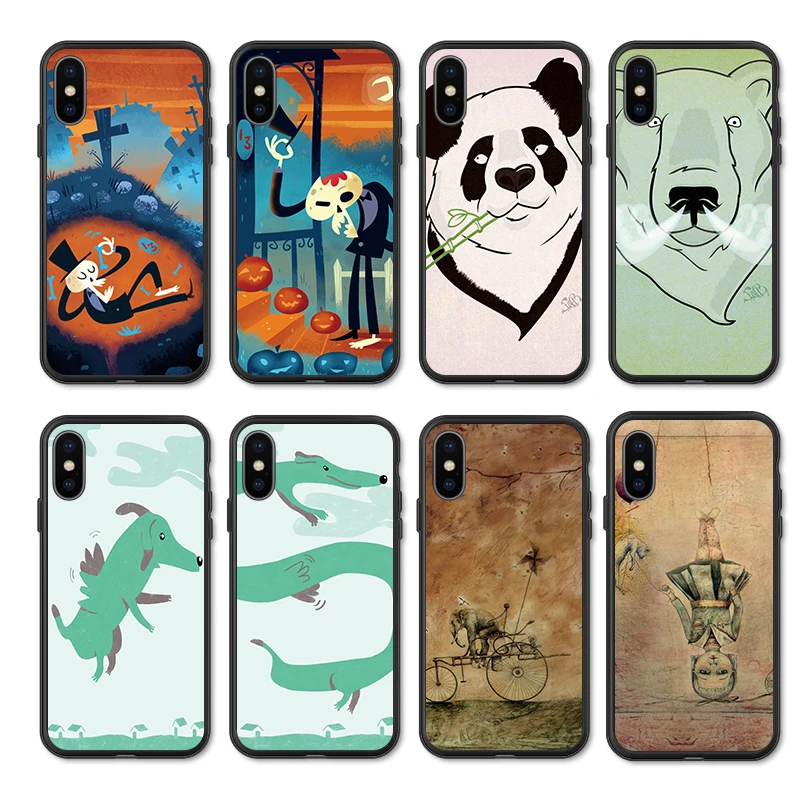 Phone Case For Huawei Honor 8c 8x 8 Lite Silicone Luxury Cover 8a 8lite 10 7x 9x Cases A X C Etui Panda | Мобильные телефоны и