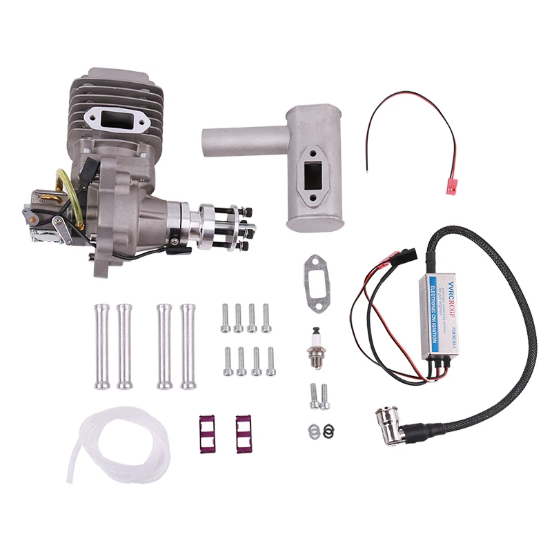 RCGF 56cc бензиновый/бензиновый двигатель для радиоуправляемого самолета два штриха один цилиндр боковой выхлоп натуральный воздух