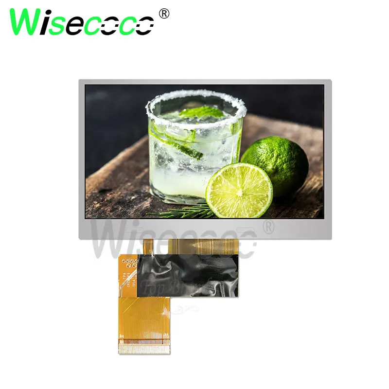 Wiscoco 4,3 дюймов 480*272 экран антибликовый ЖК-дисплей используется для портативного навигатора Карманный ТВ MP3 PMP 40 брошки высокого качества TM043NDH02