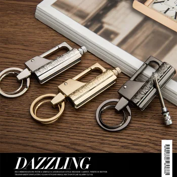 

Kerosene Lighter Fire Metal Multifunctional Keychain Smoking Lighters Cigarettes Lighters Grinding Wheel Flint Outdoor Survival