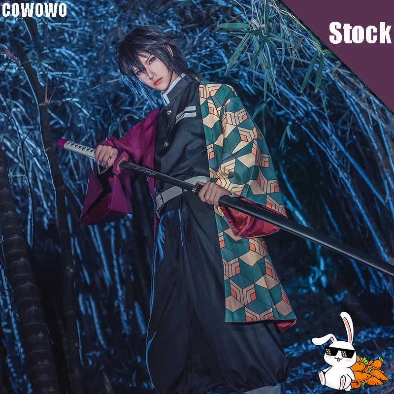 Аниме! Демон убийца: Kimetsu no Yaiba Tomioka Giyuu кимоно игра униформа косплей костюм для