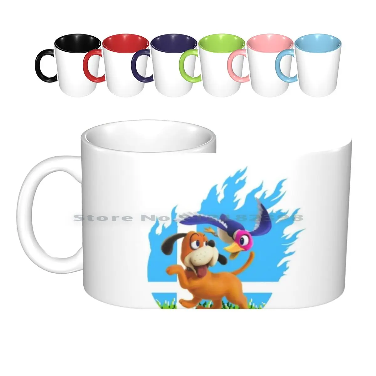 Smash-Duck Hunt Dog Tazze In Ceramica Tazze Da Caffè Tazza Da Tè Al Latte 20Xx Super Smash Bros Brother Fox Falco Sheik Canadian Ssb Sbb Sbbm