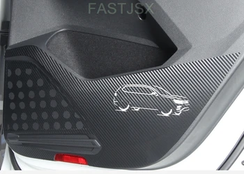 

For Tiguan Second Generation 2017 2018 Door anti kick mat Protector Side Edge Protection Pad Door Mats Cover Car decoration