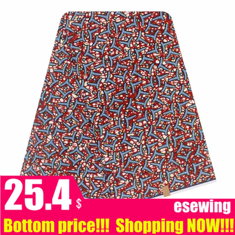 Анкара настоящий воск высокое качество настоящая нигерийская воск Африканский вощеная ткань настоящий для женского платья 6 ярдов