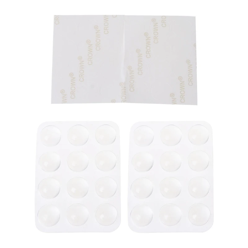 24pcs Adhesive Circle Anti Slip Bumper Shock Absorber Closestool Soft Cushion