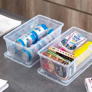 

New 1Pc Large Kitchen Food Storage Containers Fruit Vegetables Container Food Storage Box Grain Cereal Case Refrigerator