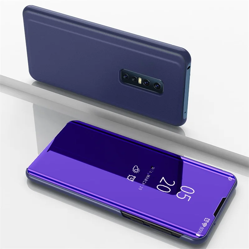 Умный чехол для телефона с зеркальным эффектом флип-чехол для VIVO V17 Pro Чехол s View противоударный чехол из искусственной кожи для VIVO 17 V17Pro Coque