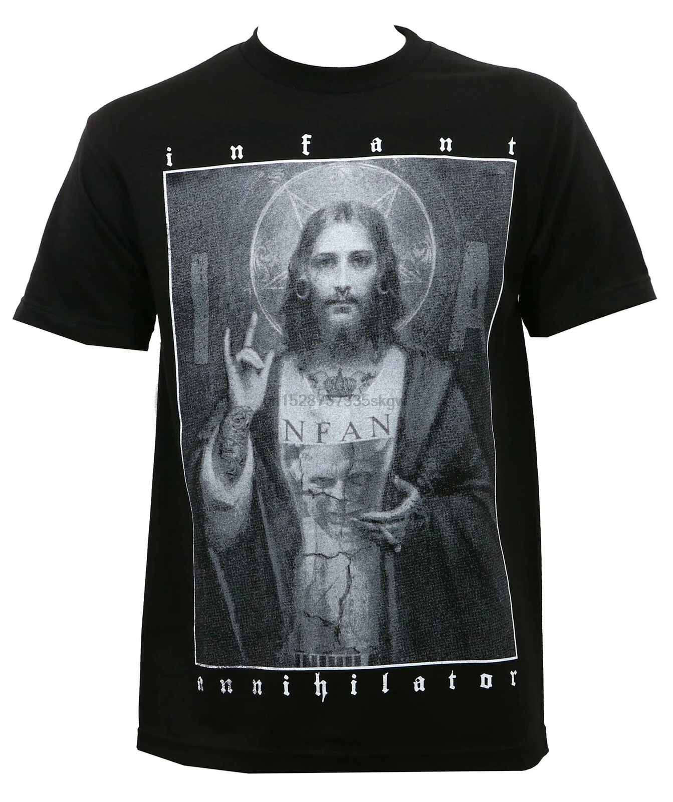 Аутентичные младенческой аннигилятор Группа Футболка Jesus S M L XL 2XL 3XL новая
