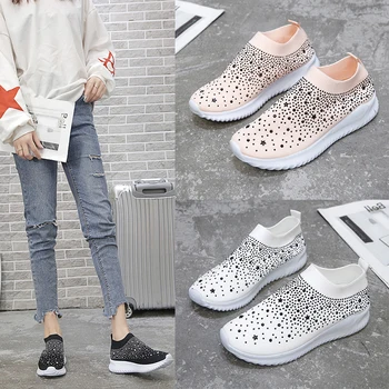 

Tenis Feminino Tennis Shoes for Women 2020 New Mesh Outdoor Comfort Sports Slip on Sneakers Fitness High Quality Cheap Trainers