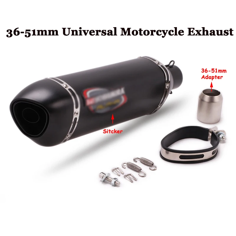 36-51 мм Универсальный мотоцикл Yoshimura выхлопная труба модифицированный глушитель с дБ убийца для NINJA400 GSXR250 R25 R1 R6 R3 CBR250R - Цвет: M-D