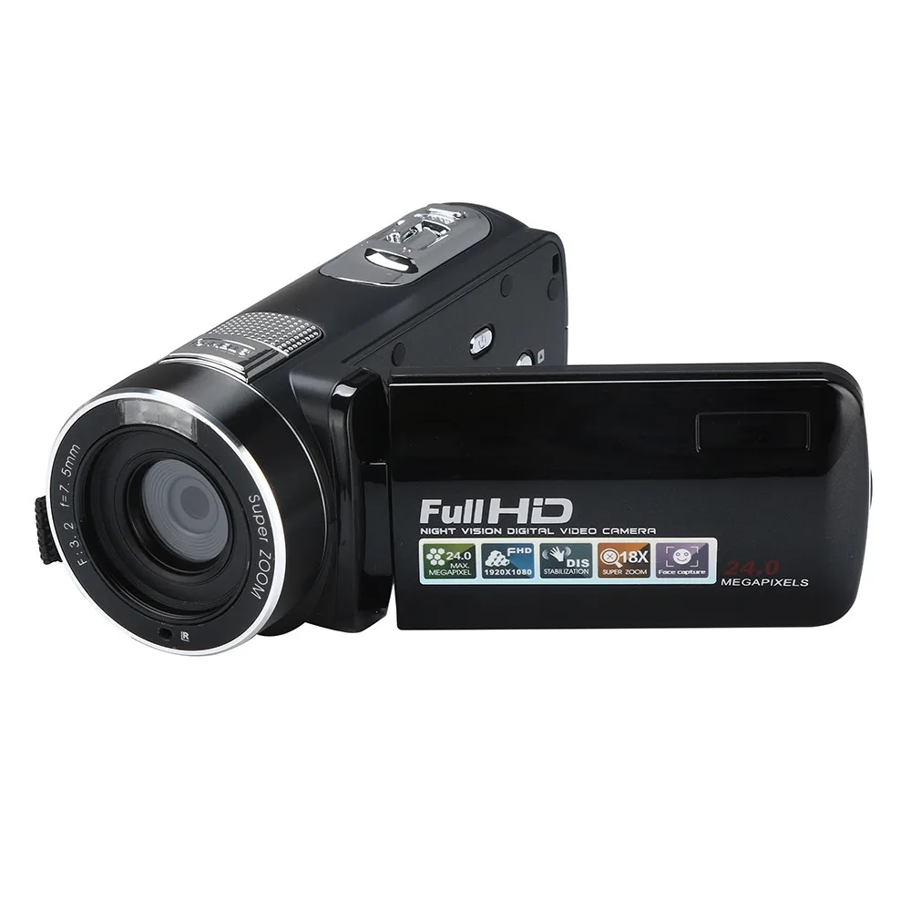 

HDV-F2 Night vision FHD1080P camcorder 3.0 inch LCD mini red digital video camera max24.0Mega pixels video camera cheap F808