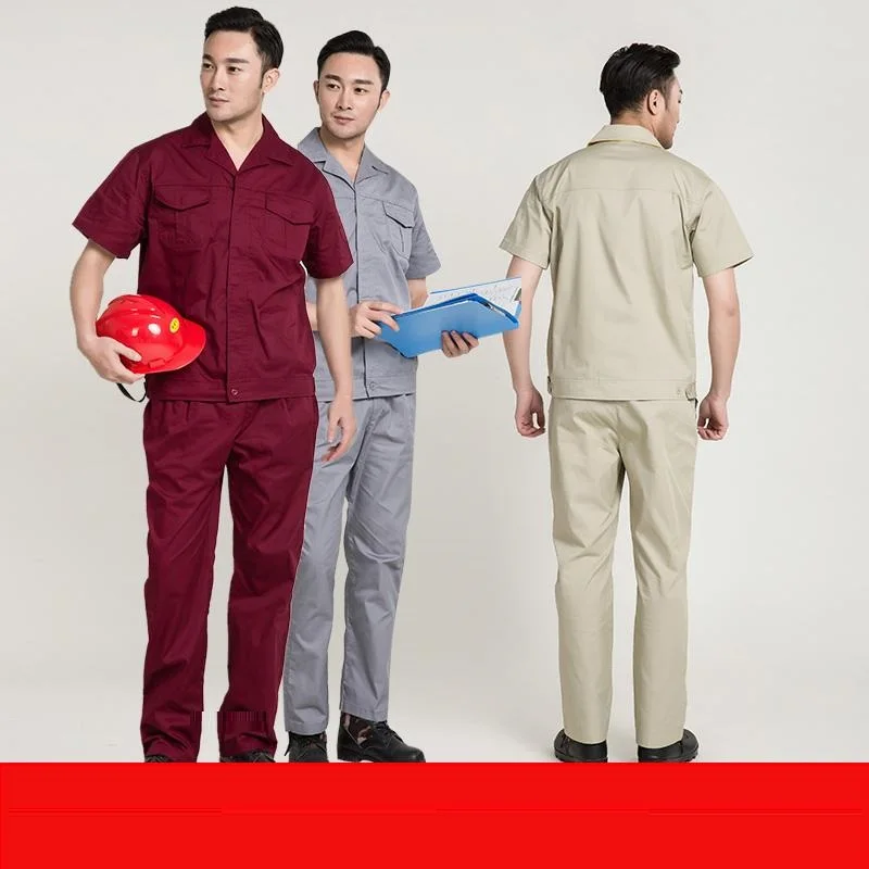 

Комбинезон для рабочих, летняя тонкая износостойкая моющаяся хлопковая безвредная для кожи униформа для механических ремонтных мастерских