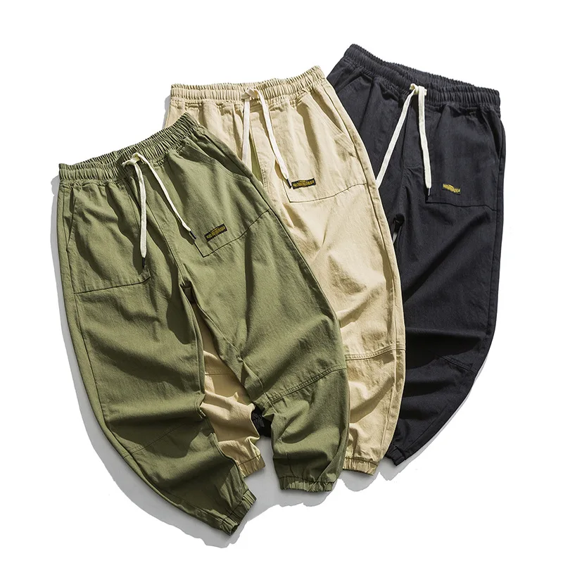 

Northern Boundary Men'S Wear 2020 Spring New Style Simple Versatile Casual Pants Men's Solid Color Loose-Fit Pants Men's Popular