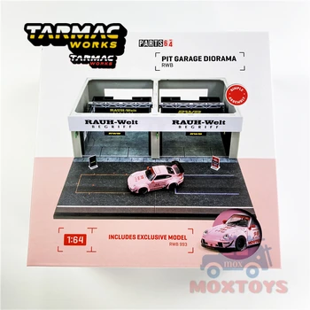 

Tarmac Works 1:64 Racing Pit Garage RWB w/ RWB 993 Hooters