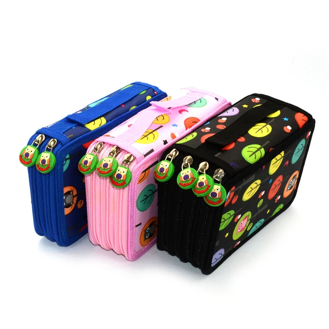 Cute Multi-layer Pencil Case Large Capacity Aesthetic Stationery Anime  Pencil Bag Box for Girls Organizer Kawaii School Supplies