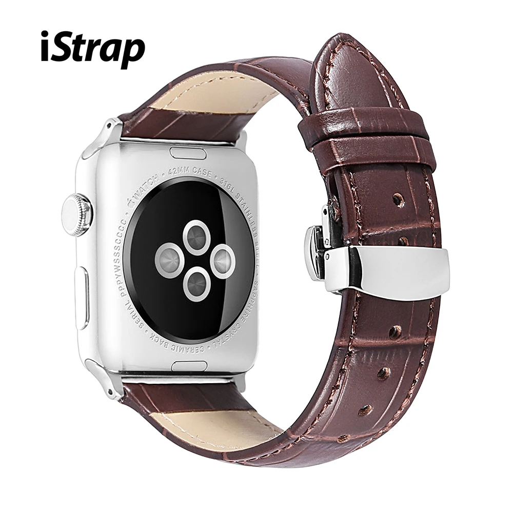 

iStrap For Apple Watch Band Leather Strap for iWatch Accssories for Series 1/2/3/4 Watch Band Strap 38mm 40mm 42mm 44mm
