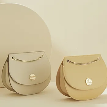 

Genuine Leather Small Bag Woman Package 2019 Single Shoulder Saddle luxury handbags women women's famous brand made of designer