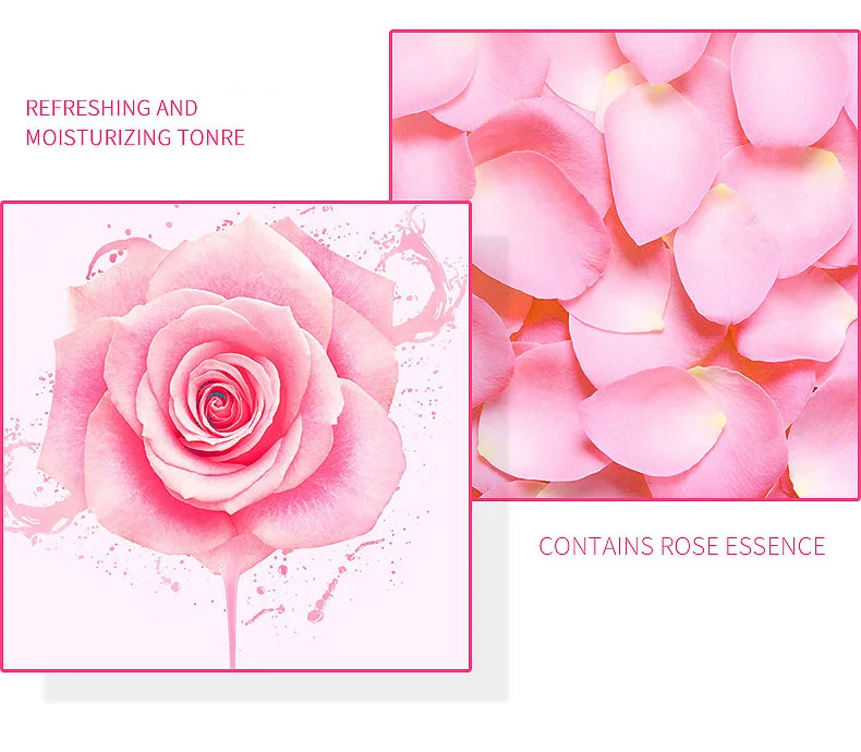 400 мл розовая вода роза сглаживающий тонер нежная кожа сужает поры увлажняющая эссенция
