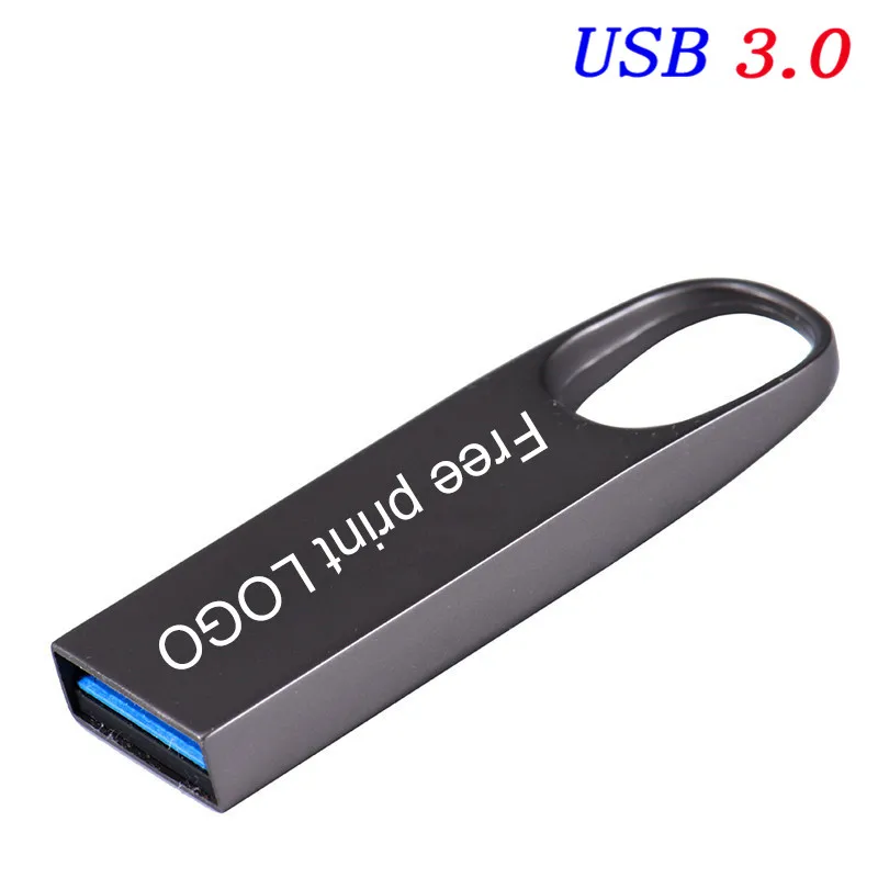 JASTER USB 3,0, хит, стиль, металлический USB флеш-накопитель, 64 ГБ, 32 ГБ, 16 ГБ, 4 Гб, USB флешка, металлическая ручка-накопитель(более 10 шт., бесплатный логотип), u-диск - Цвет: Gray