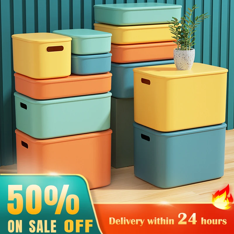 Waterproof Storage Boxes Toys Snack Clothes Socks Sundries Organizers Home Bedroom Closet Cosmetics Laundry Large Basket | Дом и сад
