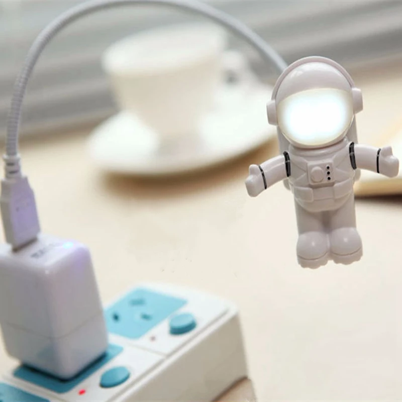 1 шт. USB СВЕТОДИОДНЫЙ светильник-Книга Мини-космонавт в форме космонавта ночной