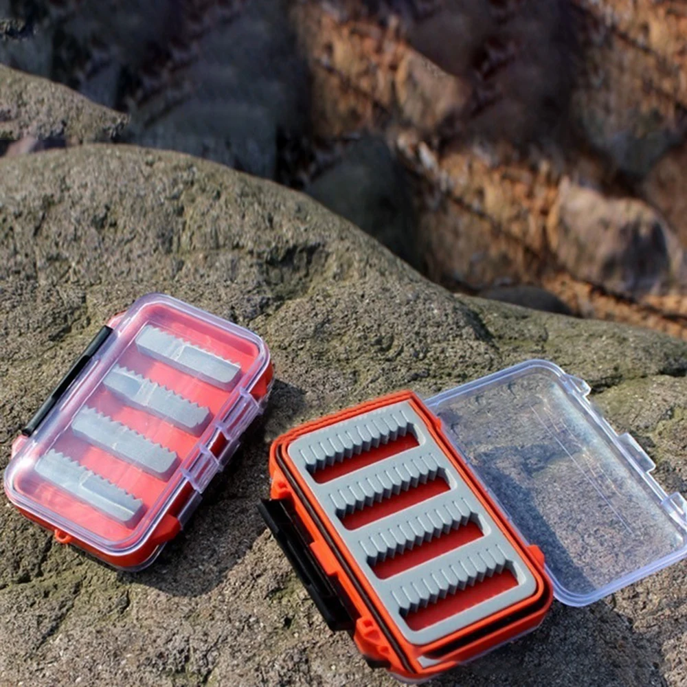 

1pc Plastic Fishing Lure Box Fishing Gear Fish Squid Line Transparent Fly Hooks Box Outdoor Hook Road Accessories Hook Boxs