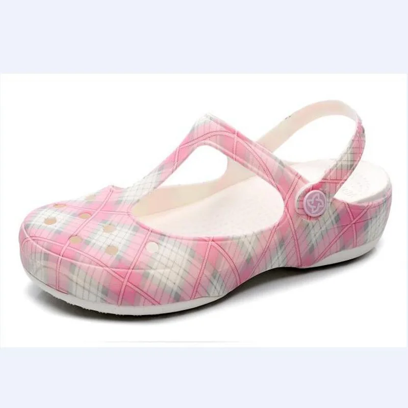 Женские сандалии Crocks летние сабо на платформе садовые прозрачные шлепанцы для