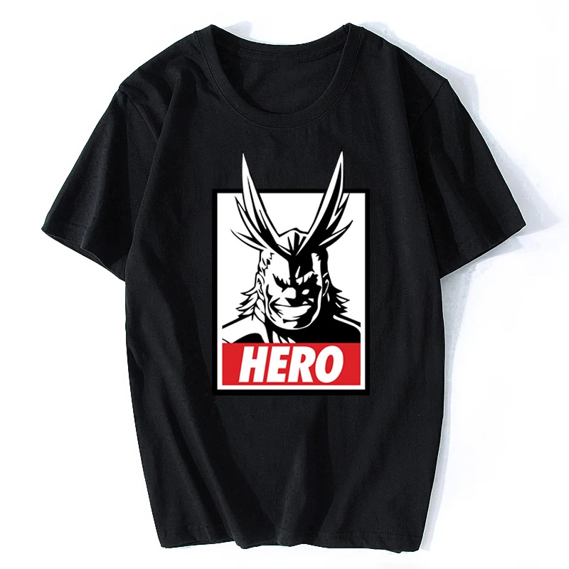 Мужские футболки с короткими рукавами героями мультфильма Мой герой Boku No Hero Academy