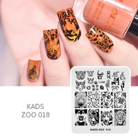 2020 New Designs Nail Stamping Plate Lion Tiger Leopard Pattern Nail Art Template Image Stencil Tool for DIY Nail Decorations 1
