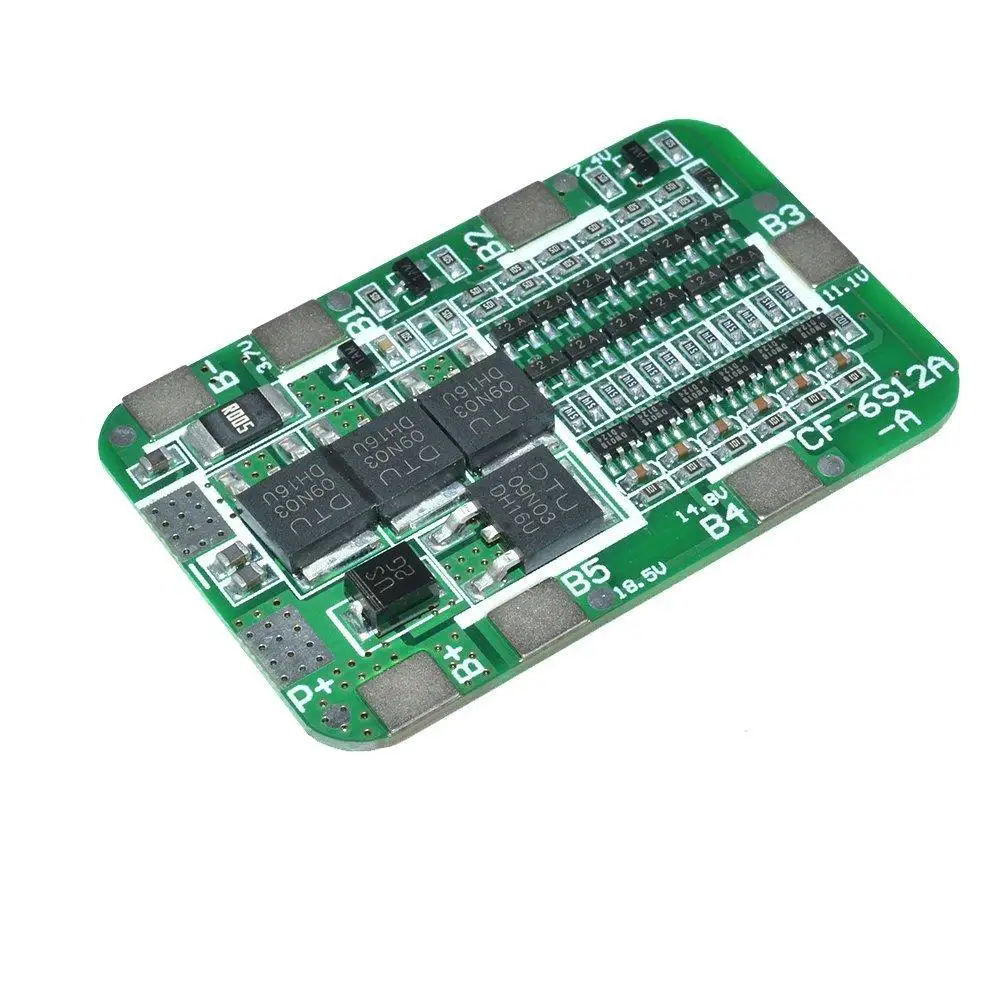 6S 15A 24V PCB плата защиты BMS для 6 пакетов 18650 литий-ионная литиевая батарея ячеечный модуль DIY Kit one piece