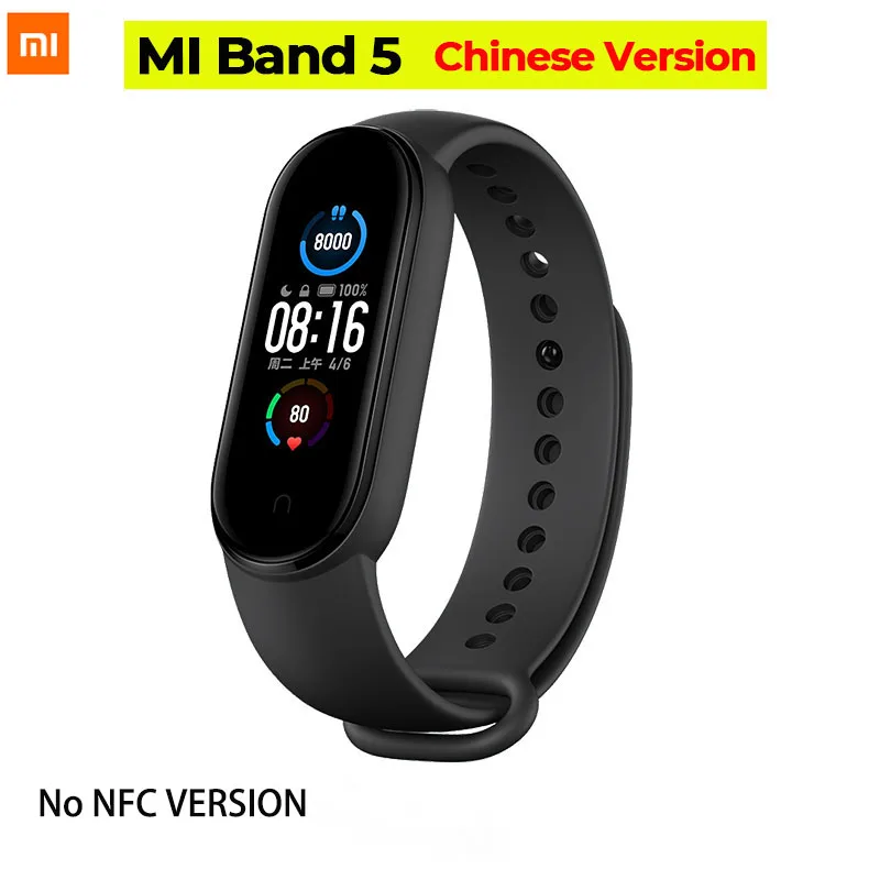 

2020 New Xiaomi Mi Band 5 Standard Or NFC Smart Watch Home Control AI Voice Assistant MiBand 5 Heart Rate Sleep Monitor Alarm