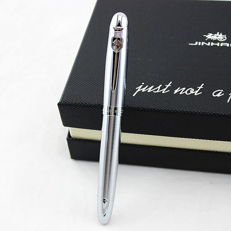 Jinhao X450A самопишущее перо полностью металлический золотой зажим роскошные ручки канцелярские принадлежности для студентов офисные школьные принадлежности - Цвет: W