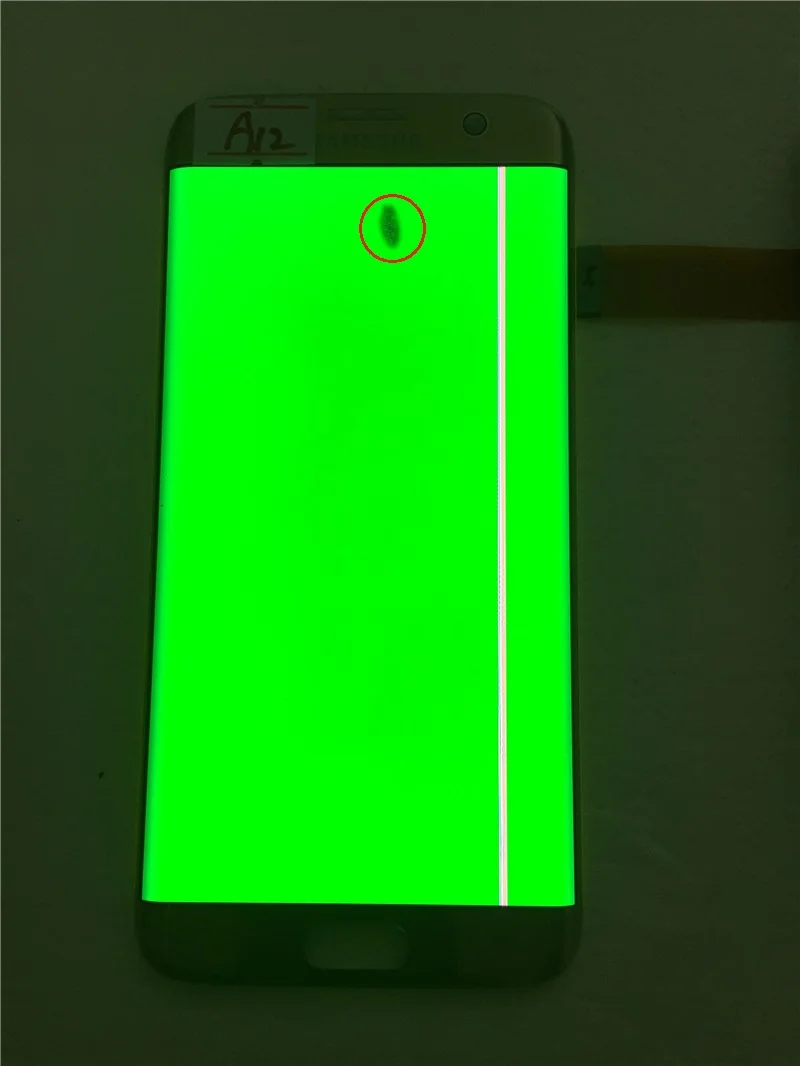 5,5 ''AMOLED lcd для SAMSUNG Galaxy s7 edge G935 G935F сенсорный экран дигитайзер дисплей с линейкой - Цвет: NO.A12 Gold