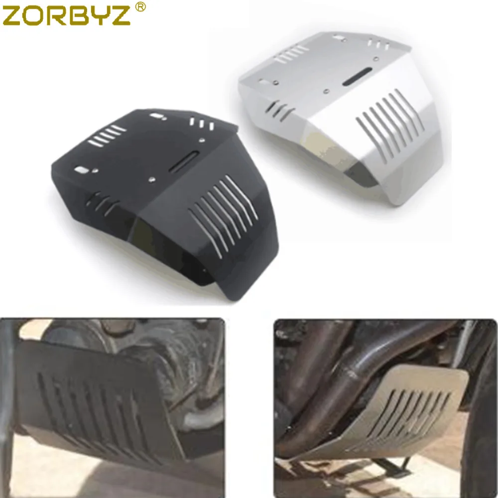

ZORBYZ Motorcycle Black / Silver Engine Protection Cover Bash Guard Sump Plate For Benelli TRK502 TRK502X 2018-2019