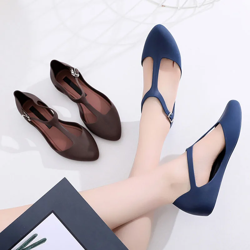 

Women's Flat Shoes Summer Wear-resistant Comfortable Breathable Flat Lace Sandals Shallow Mouth Comfortable Female Flat Shoes