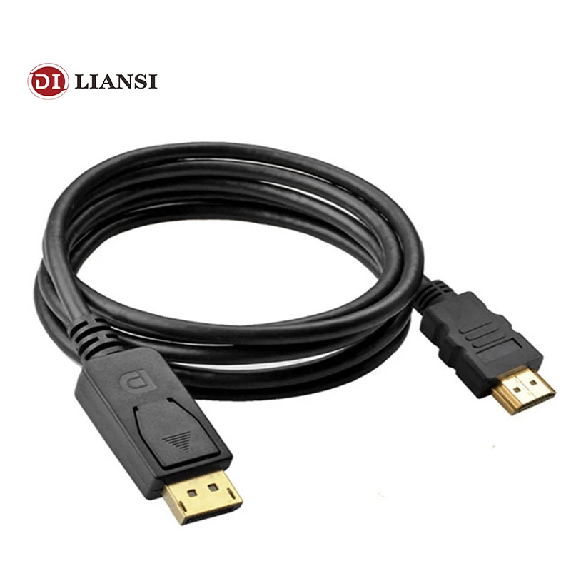 

SZ-WXDZ 1M/1.8M DisplayPort DP to HDMI Cable M/M Gold Plated Display Port Adapter Converter Cord for PC Laptop HD Project 1080p