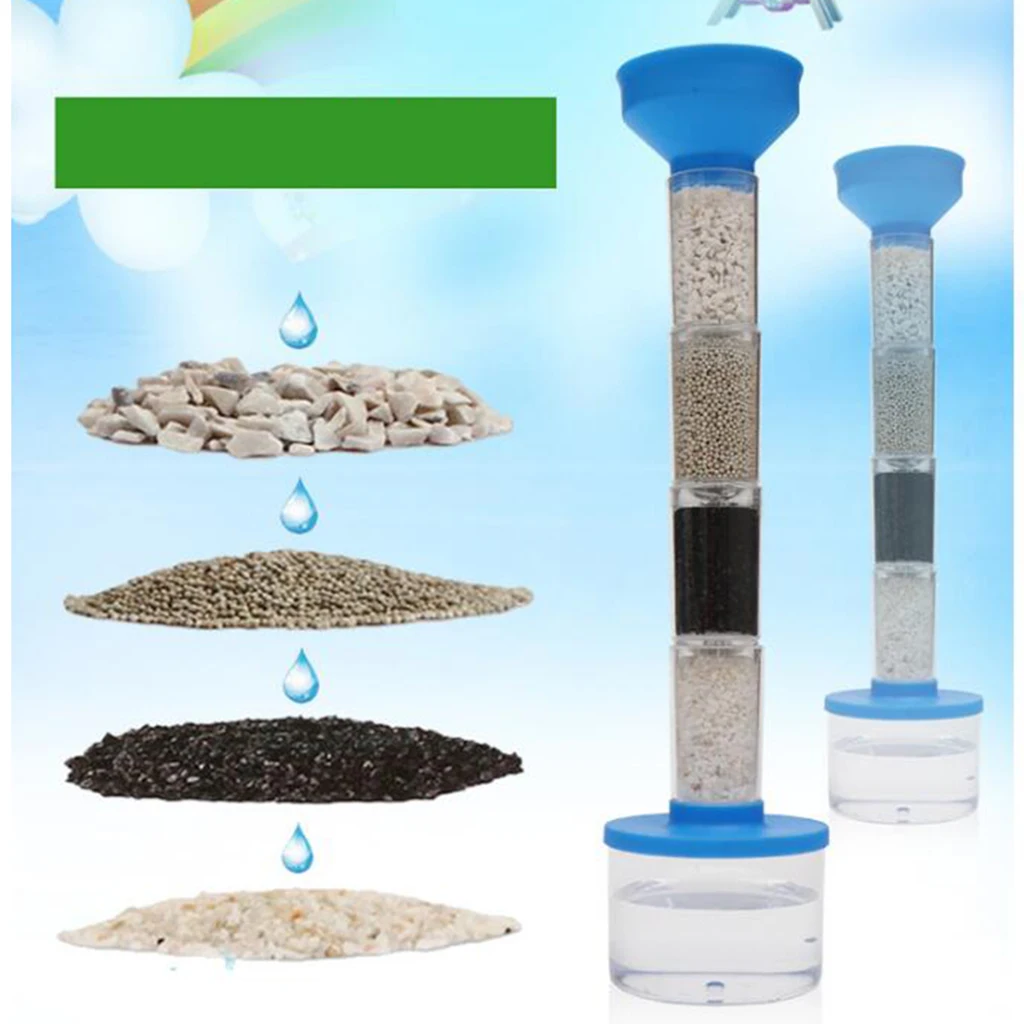 Kids Science Learning Kit DIY Water Purifying Device Assembled Toy School Teaching Supplies
