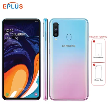 Перейти на Алиэкспресс и купить Новый оригинальный мобильный телефон samsung Galaxy A60, 6 ГБ, 128 ГБ, 6,3 дюймов, Восьмиядерный процессор Snapdragon 675, трехъядерный, 32 МП, 8 Мп, 5 МП, 4G, смартфо...