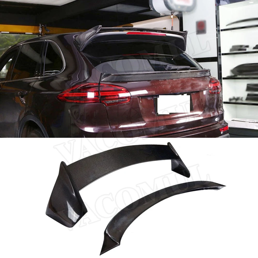 Carbon Surface Spoiler abs Material Auto Kofferraum Dachs poiler für  Porsche Cayenne Universal