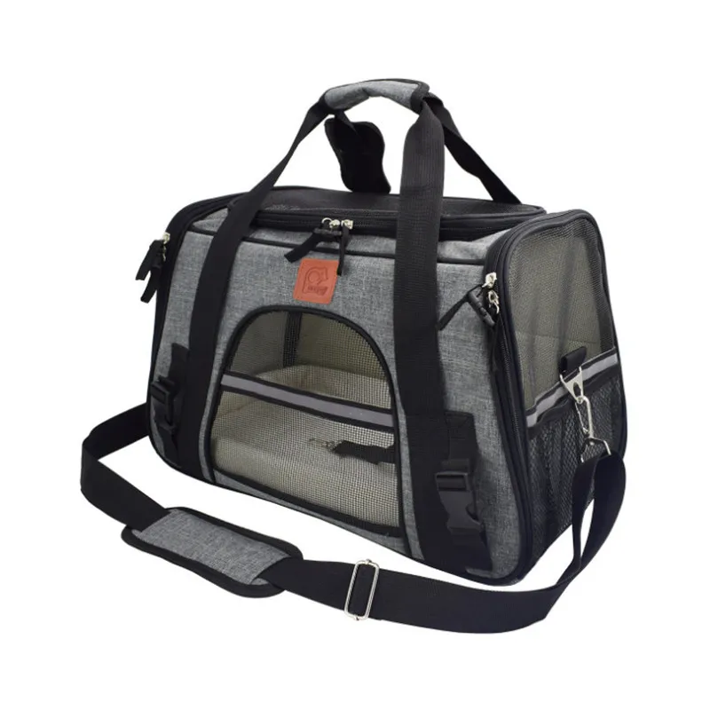 Переноска для собак, дорожная сумка-переноска для кошек, дышащая, безопасная, светоотражающая, переносная сумка для домашних животных, автомобильное сиденье, переноска для собак, для маленьких щенков
