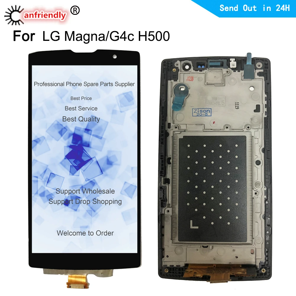 LG Magna/G4c H525 H502 H520 H500 LCD ekran + dokunmatik yedek ekran  Digitizer meclisi için LG H500F H500N H520G h502F H525N|Mobile Phone LCD  Screens| - AliExpress