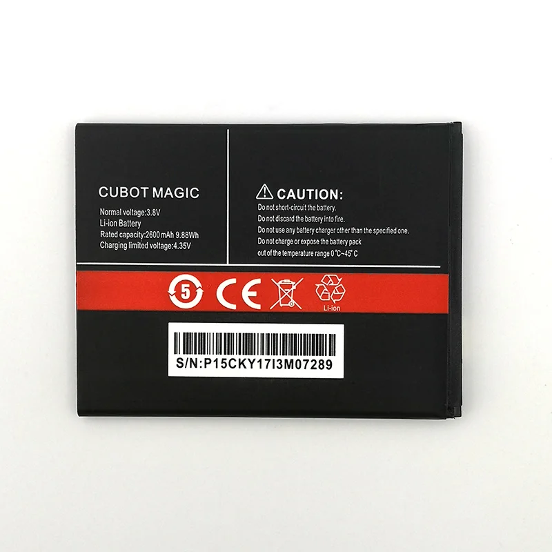 

100% Original CUBOT MAGIC 2600mAh For CUBOT MAGIC In Stock Latest High quality battery+Tracking number