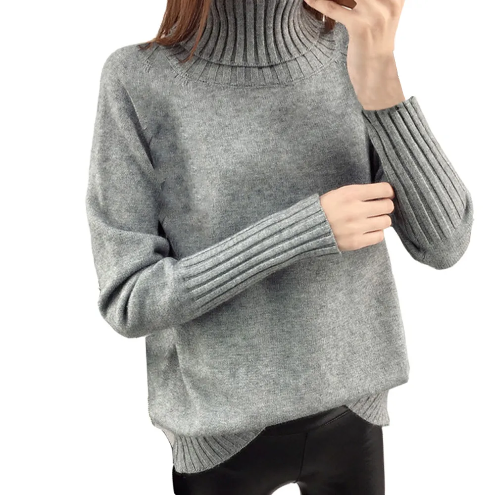 

New Korean women's long-sleeved Versatile Bottoming Sweater Simple Trend Casual Sweater Slim Comfortable Fashion