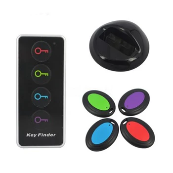 

4 in 1 Advanced Wireless Key Finder Remote Key Locator Phone Wallets Anti-Lost with Torch function 4 receivers and 1 Dock